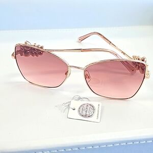 Rose gold butterfly Swarovski sunglasses